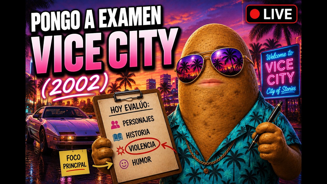 Miniatura original: 🔴 Juego a Vice City por primera vez mientras espero GTA 6