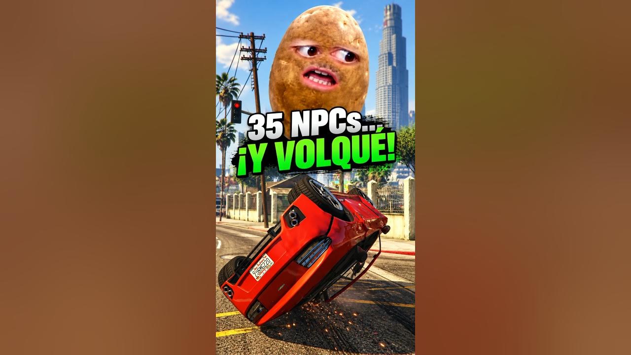 Miniatura original: 35 NPCs en el primer intento… y salí volando #GTA5 #Shorts